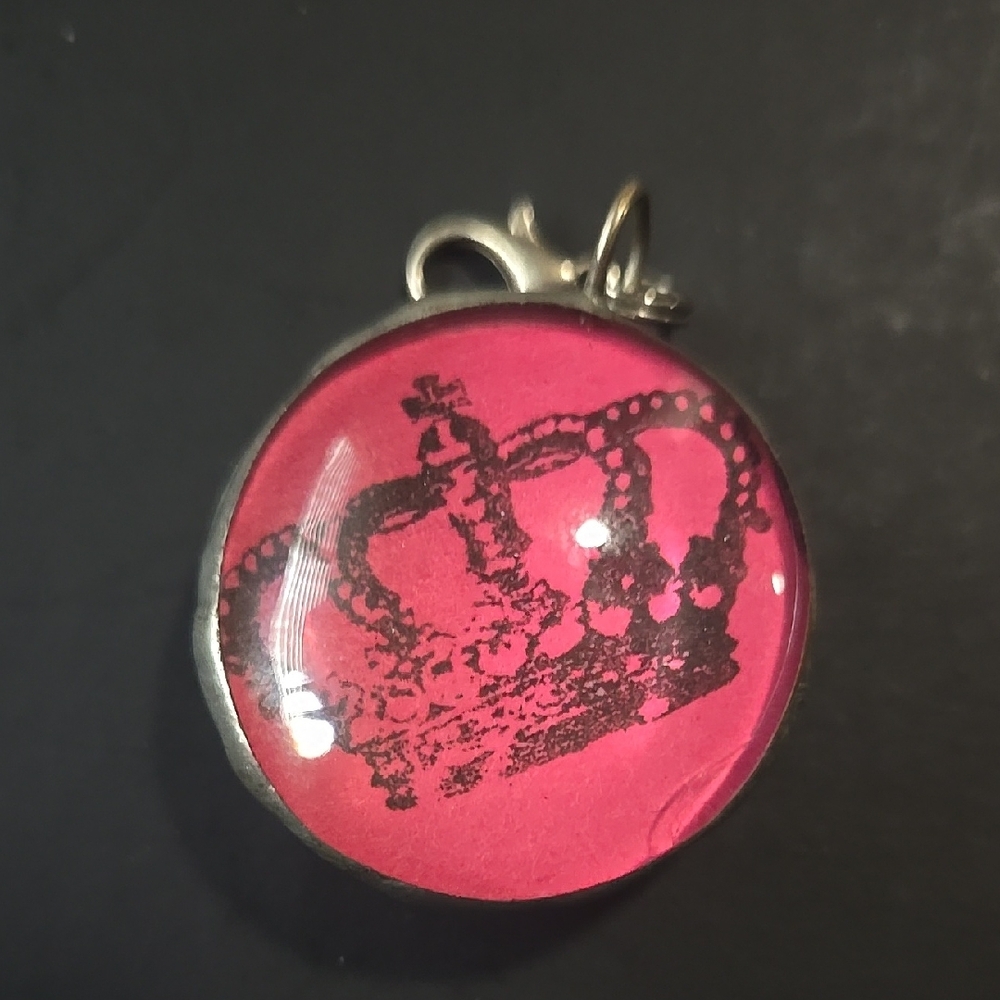 Pink Crown Pendant